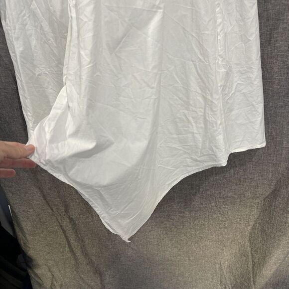 White Prairie Mennonite Amish Dress Size M Cottage Core Handmaid Smock Modest - Picture 5 of 14